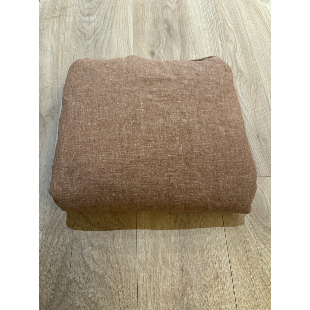 West Elm 100% Linen Duvet Cover 92x108 King Size Bedding European Linen Rust